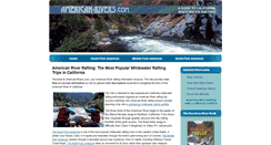 Desktop Screenshot of american-rivers.com